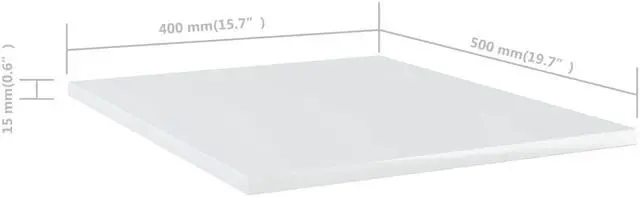 Alt view image 5 of 13 - vidaXL Bookshelf Boards Floating Shelf 8 Pcs High Gloss White Engineered Wood