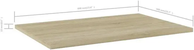 Alt view image 5 of 13 - vidaXL Floating Shelf Bookshelf Board Rack 8 Pcs Sonoma Oak Engineered Wood