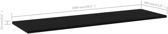 Alt view image 5 of 13 - vidaXL Floating Shelves Wall Mounted Shelving Unit 4 Pcs Black Engineered Wood