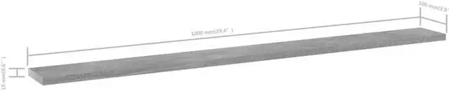 Alt view image 5 of 13 - vidaXL Bookshelf Boards Wall Shelving Unit 8 Pcs Concrete Gray Engineered Wood