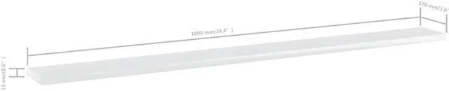 Alt view image 4 of 12 - vidaXL Bookshelf Boards Wall Shelving 8 Pcs High Gloss White Engineered Wood