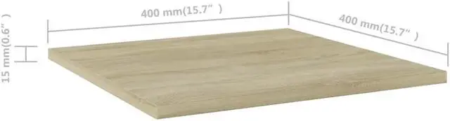 Alt view image 5 of 11 - vidaXL Floating Shelf Bookshelf Board Rack 4 Pcs Sonoma Oak Engineered Wood