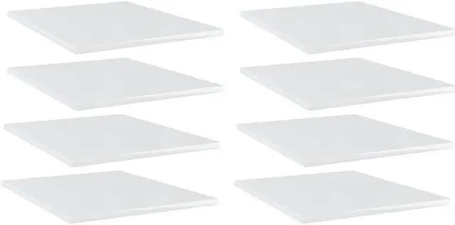 Main image of vidaXL Bookshelf Boards Floating Shelf 8 Pcs High Gloss White Engineered Wood
