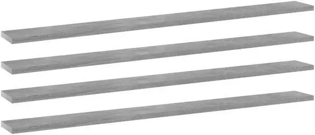 Main image of vidaXL Bookshelf Boards Wall Shelving 8 Pcs High Gloss Black Engineered Wood