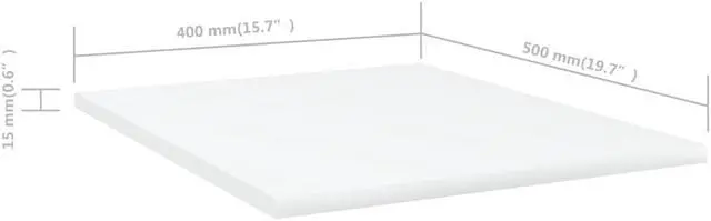 Alt view image 5 of 13 - vidaXL Floating Shelf Wall Mounted Bookshelf Board 8 Pcs White Engineered Wood