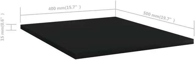 Alt view image 5 of 13 - vidaXL Floating Shelf Wall Mounted Bookshelf Board 8 Pcs Black Engineered Wood