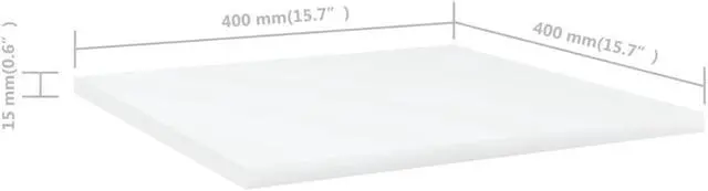 Alt view image 4 of 13 - vidaXL Floating Shelf Wall Mounted Bookshelf Board 8 Pcs White Engineered Wood