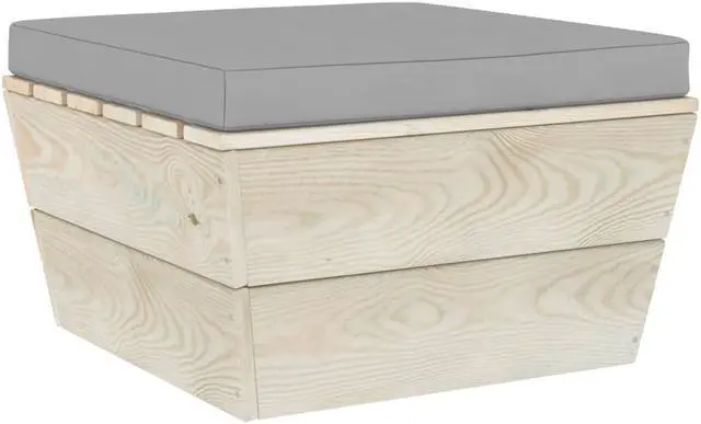 Main image of vidaXL Chair Cushion Outdoor Patio Pallet Seat Cushion Sofa Pad Gray Fabric