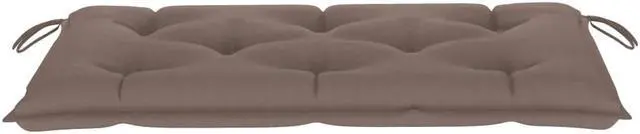 Alt view image 3 of 13 - vidaXL Bench Cushion Outdoor Water Repellent Bench Cushion Taupe Oxford Fabric