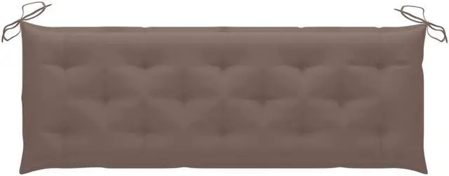 Main image of vidaXL Bench Cushion Outdoor Water Repellent Bench Cushion Taupe Oxford Fabric