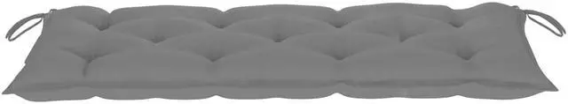 Alt view image 3 of 10 - vidaXL Bench Cushion Outdoor Water Repellent Seat Cushion Gray Oxford Fabric