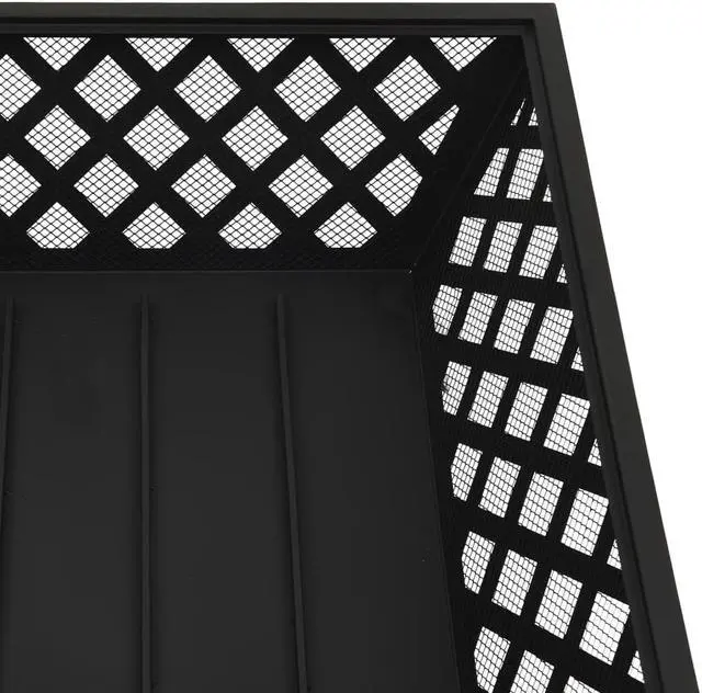 Alt view image 6 of 13 - vidaXL Fire Pit Outdoor Fireplace for Camping Firebowl with Poker XXL Steel
