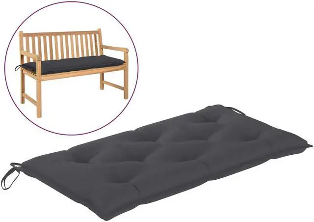 Main image of vidaXL Bench Cushion Water Repellent Seat Cushion Anthracite Oxford Fabric
