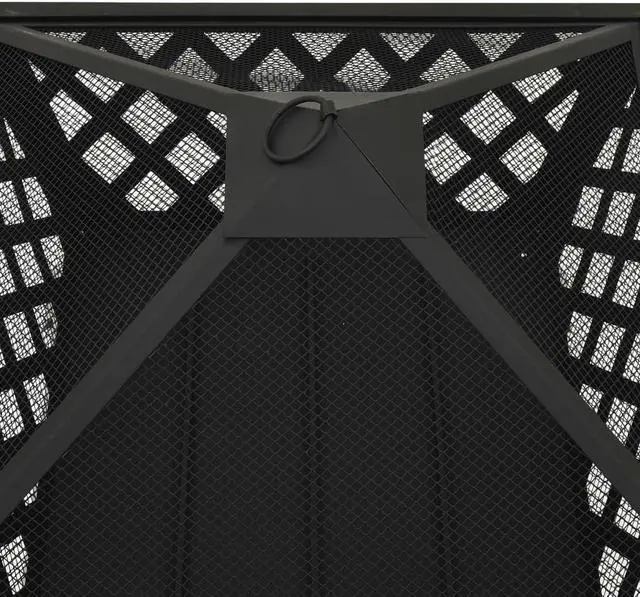 Alt view image 5 of 13 - vidaXL Fire Pit Outdoor Fireplace for Camping Firebowl with Poker XXL Steel