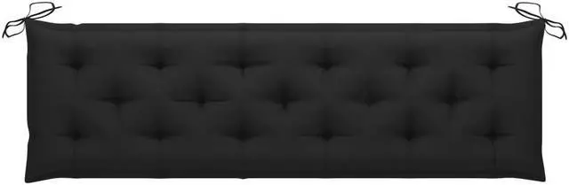 Main image of vidaXL Bench Cushion Outdoor Water Repellent Bench Cushion Black Oxford Fabric