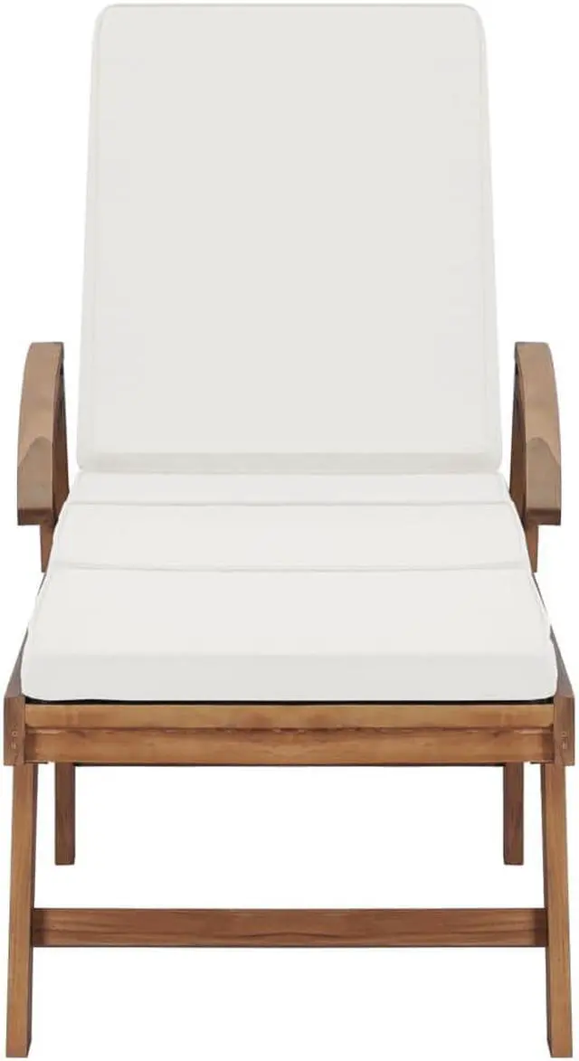 Alt view image 16 of 19 - vidaXL Patio Lounge Chair Sunlounger Deckchair with Cushion Solid Teak Wood