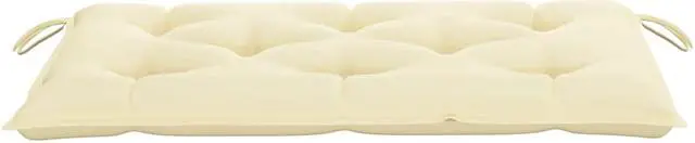 Alt view image 3 of 13 - vidaXL Bench Cushion Water Repellent Seat Cushion Cream White Oxford Fabric
