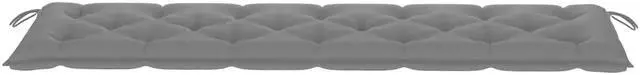 Alt view image 3 of 8 - vidaXL Garden Bench Cushion Gray 78.7" Fabric Outdoor Seating Furniture Pads