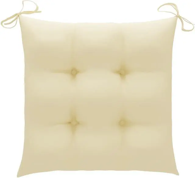 Alt view image 2 of 13 - vidaXL Chair Cushion 2 Pcs Outdoor Patio Seat Cushion Cream White Oxford Fabric