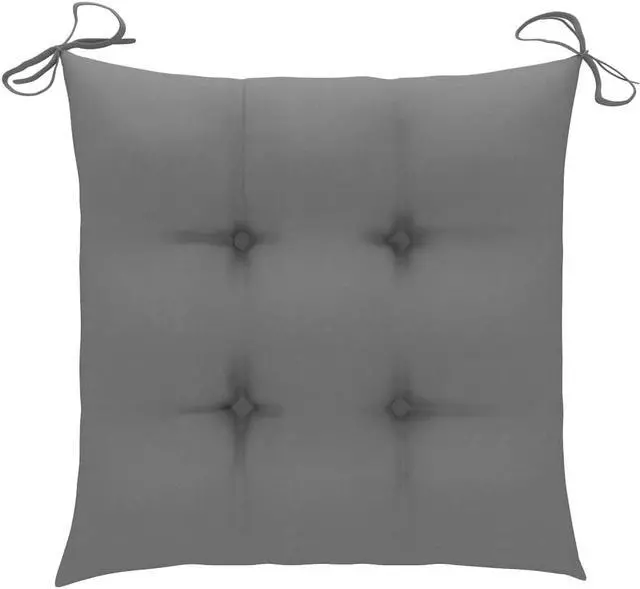 Alt view image 2 of 13 - vidaXL Chair Cushion 2 Pcs Outdoor Patio Seat Cushion Pad Gray Oxford Fabric
