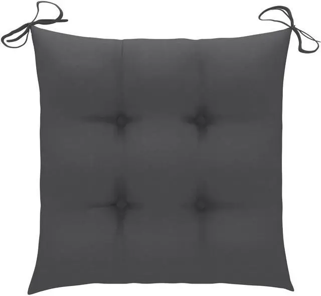 Alt view image 2 of 12 - vidaXL Chair Cushion 2 Pcs Outdoor Patio Seat Cushion Anthracite Oxford Fabric