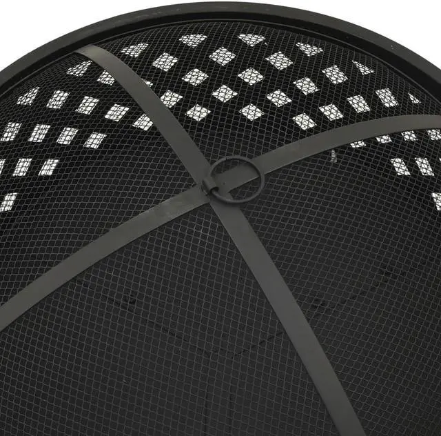 Alt view image 6 of 13 - vidaXL Fire Pit Outdoor Fireplace for Camping Firebowl with Poker XXL Steel