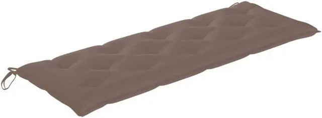 Alt view image 2 of 10 - vidaXL Bench Cushion Outdoor Water Repellent Bench Cushion Taupe Oxford Fabric