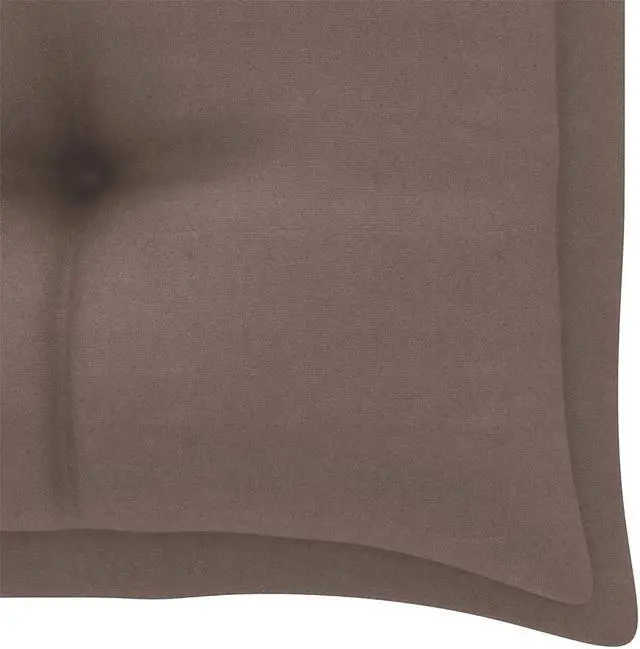Alt view image 4 of 13 - vidaXL Bench Cushion Outdoor Water Repellent Bench Cushion Taupe Oxford Fabric