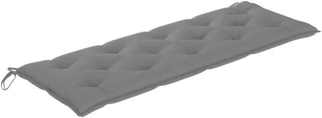 Alt view image 2 of 10 - vidaXL Bench Cushion Outdoor Water Repellent Seat Cushion Gray Oxford Fabric