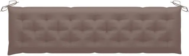 Main image of vidaXL Bench Cushion Outdoor Water Repellent Bench Cushion Taupe Oxford Fabric