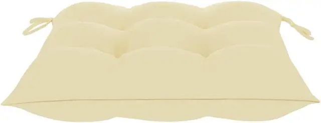 Alt view image 4 of 12 - vidaXL Chair Cushion 2 Pcs Outdoor Patio Seat Cushion Cream White Oxford Fabric