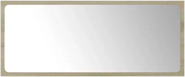 Alt view image 2 of 11 - vidaXL Mirror Vanity Mirror Wall Mounted Bath Mirror Sonoma Oak Engineered Wood