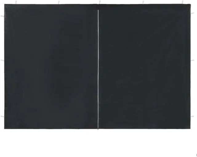 Alt view image 3 of 7 - vidaXL Gazebo Canopy Party Tent Patio Pavilion with Curtains Aluminum Black