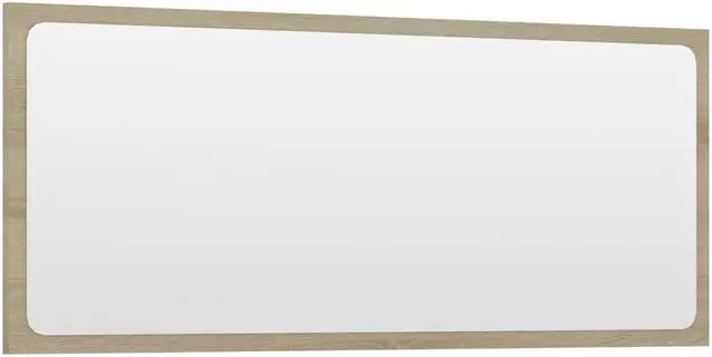 Alt view image 3 of 11 - vidaXL Mirror Vanity Mirror Wall Mounted Bath Mirror Sonoma Oak Engineered Wood