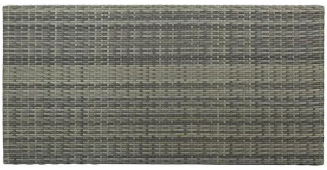 Alt view image 15 of 15 - vidaXL Bar Table with Storage Rack Gray Poly Rattan Dining Room Kitchen Table