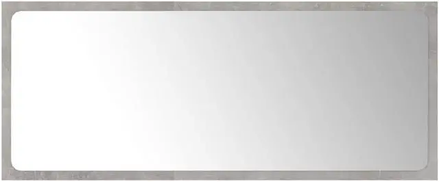 Alt view image 2 of 11 - vidaXL Mirror Wall Mounted Rectangular Bath Mirror Concrete Gray Engineered Wood