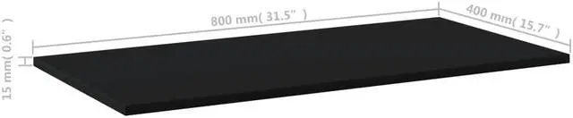 Alt view image 5 of 13 - vidaXL Floating Shelf Wall Mounted Bookshelf Board 8 Pcs Black Engineered Wood