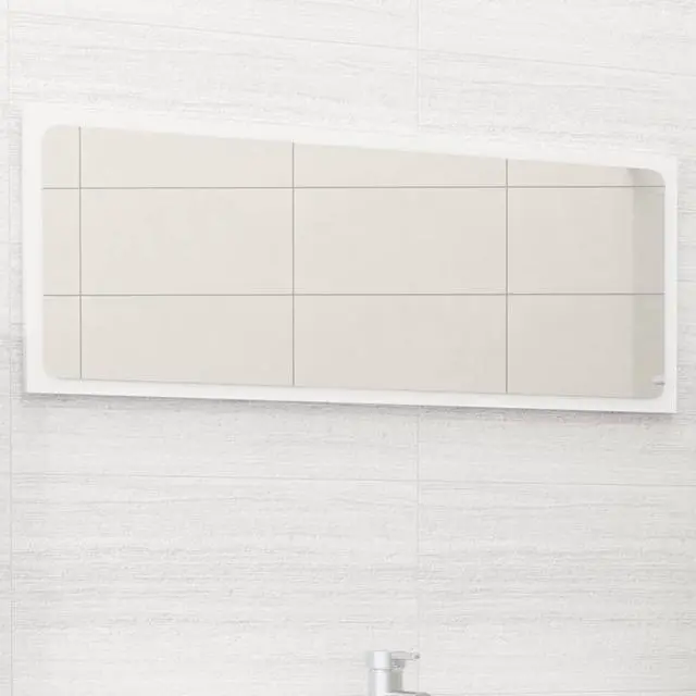 Main image of vidaXL Mirror Vanity Mirror Wall Mounted Bath Mirror White Engineered Wood
