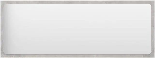 Alt view image 2 of 12 - vidaXL Mirror Wall Mounted Rectangular Bath Mirror Concrete Gray Engineered Wood