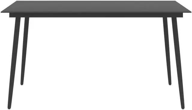 Alt view image 2 of 9 - vidaXL Patio Table Outdoor Dining Table Garden Porch Furniture PE Rattan Brown