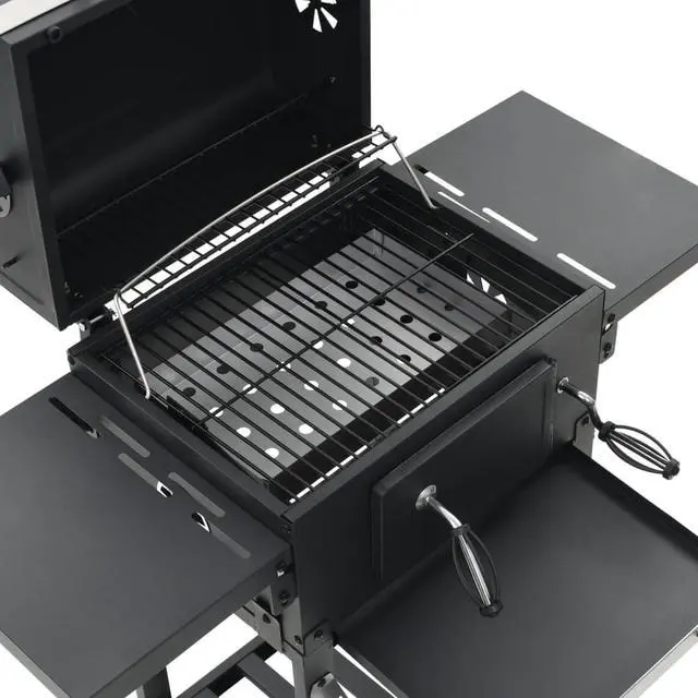 Alt view image 7 of 11 - vidaXL Barbecue Grill Charcoal Grill BBQ Grill for Outdoor Camping Picnic