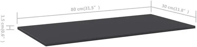 Alt view image 5 of 12 - vidaXL Floating Shelf Wall Mounted Bookshelf Board 4 Pcs Gray Engineered Wood