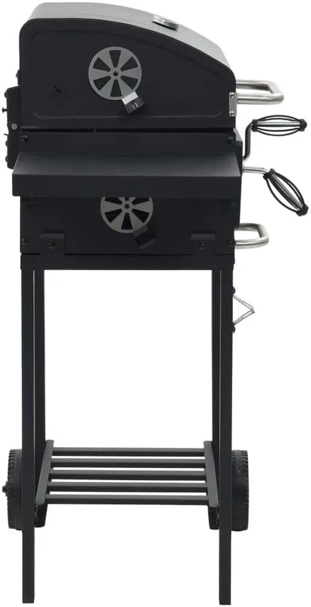 Alt view image 3 of 11 - vidaXL Barbecue Grill Charcoal Grill BBQ Grill for Outdoor Camping Picnic