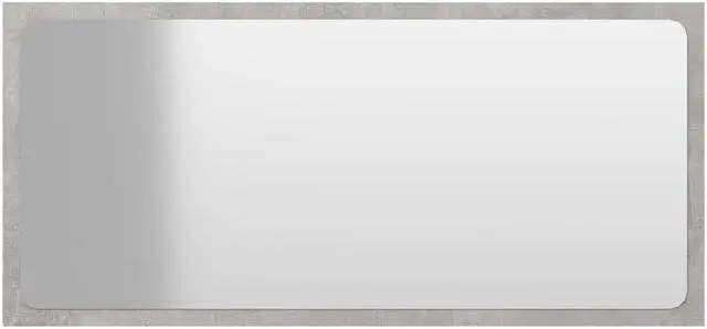 Alt view image 2 of 11 - vidaXL Mirror Wall Mounted Rectangular Bath Mirror Concrete Gray Engineered Wood