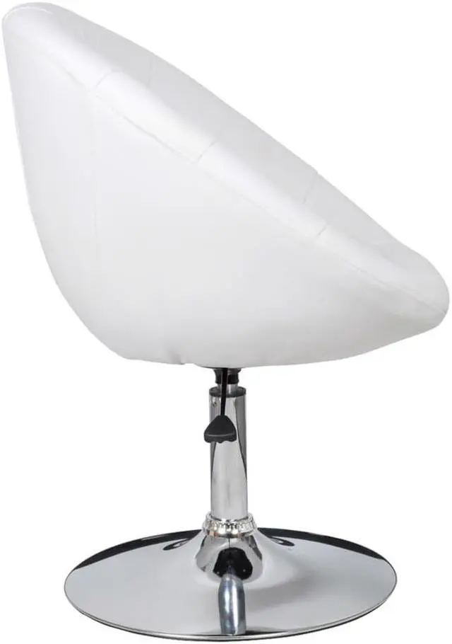 Alt view image 11 of 18 - vidaXL Bar Stools 2 pcs White Faux Leather