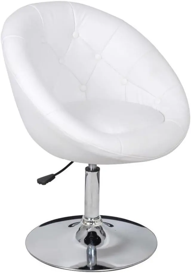 Alt view image 9 of 18 - vidaXL Bar Stools 2 pcs White Faux Leather