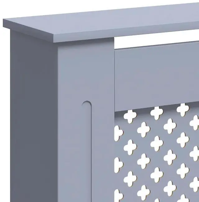 Alt view image 10 of 10 - vidaXL Radiator Cover Anthracite 67.7"x17.5"x31.9" MDF