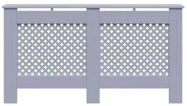 Alt view image 7 of 10 - vidaXL Radiator Cover Anthracite 59.8"x17.5"x31.9" MDF