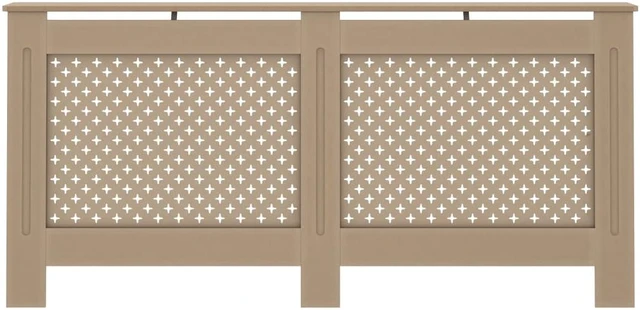 Alt view image 6 of 9 - vidaXL Radiator Cover 67.7"x17.5"x31.9" MDF