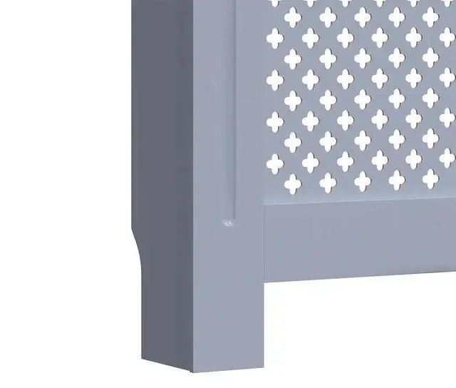 Alt view image 10 of 10 - vidaXL Radiator Cover Anthracite 59.8"x17.5"x31.9" MDF